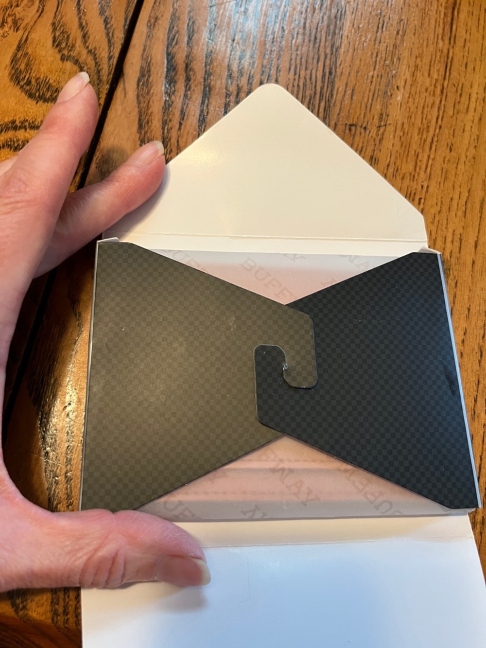 Buff Slim Minimalist Card Holder - Black - Picture 16 of 16